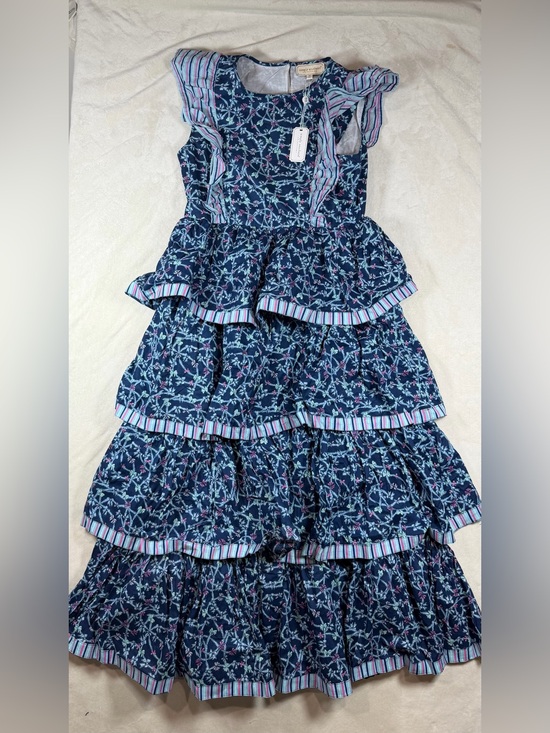 Simply Southern Dresses & Skirts - NWT Simply Southern Size Medium Navy Floral Tiered Ruffle Maxi Dress